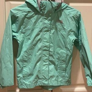 North Face Rain Jacket Girls Size 7/8 (small)